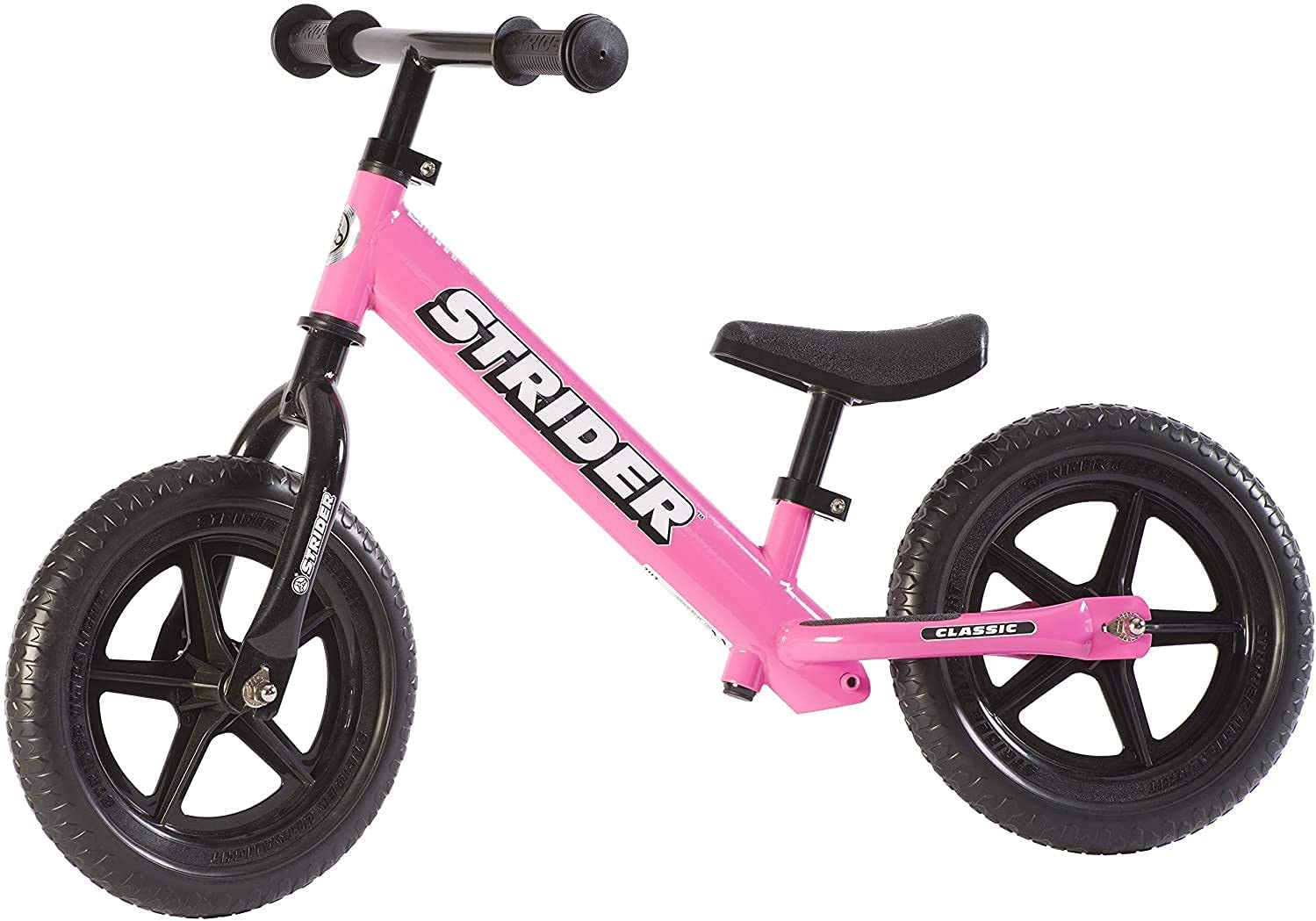 Strider - 12 Classic Balance Bike. Ages 18 Months to 3 Years (Pink)