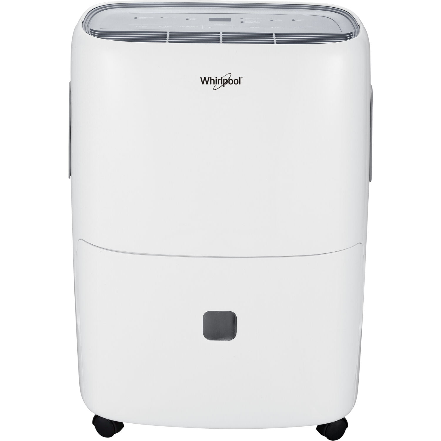 Whirlpool 40 pt 3.000 sq ft Dehumidifier in White - Automatic Shut-Off. Automatic Defrost Control