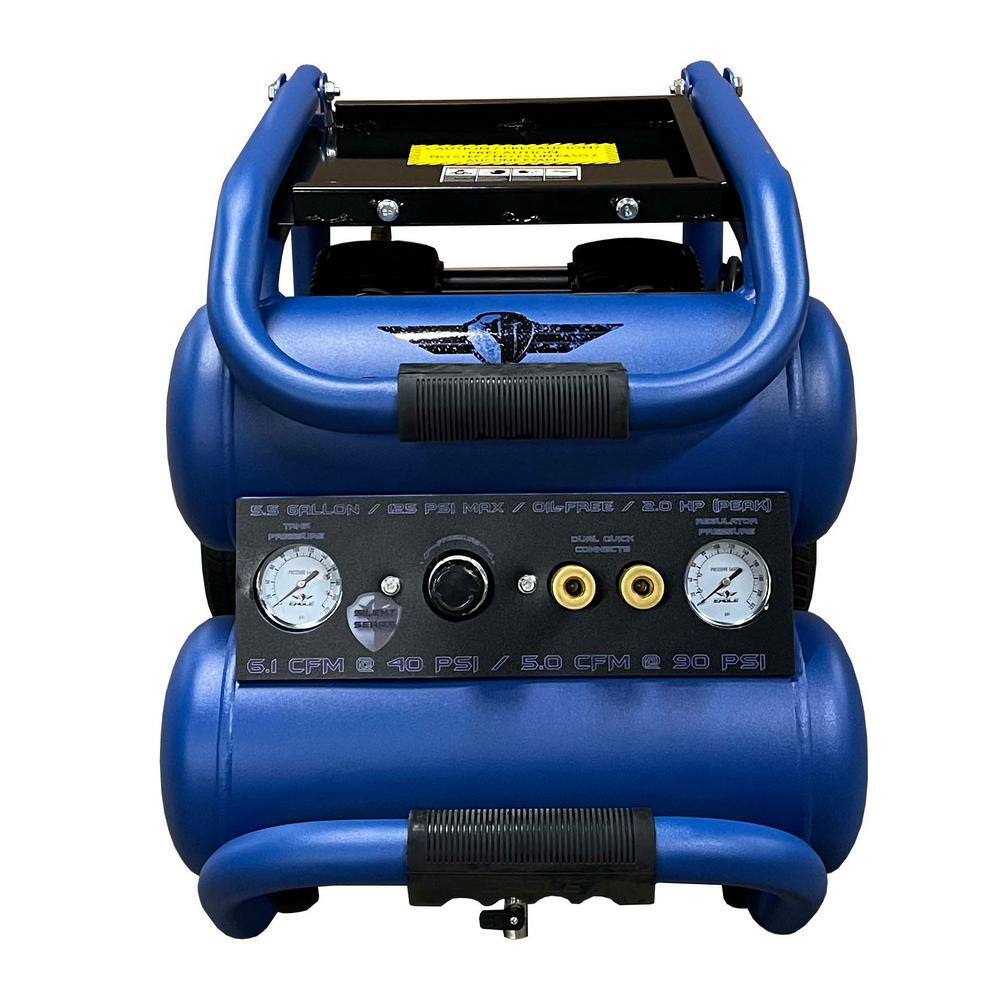 Eagle EA-5000 Silent Series. 2.0 HP Electric 115-Volt. Oil Free Air Compressor