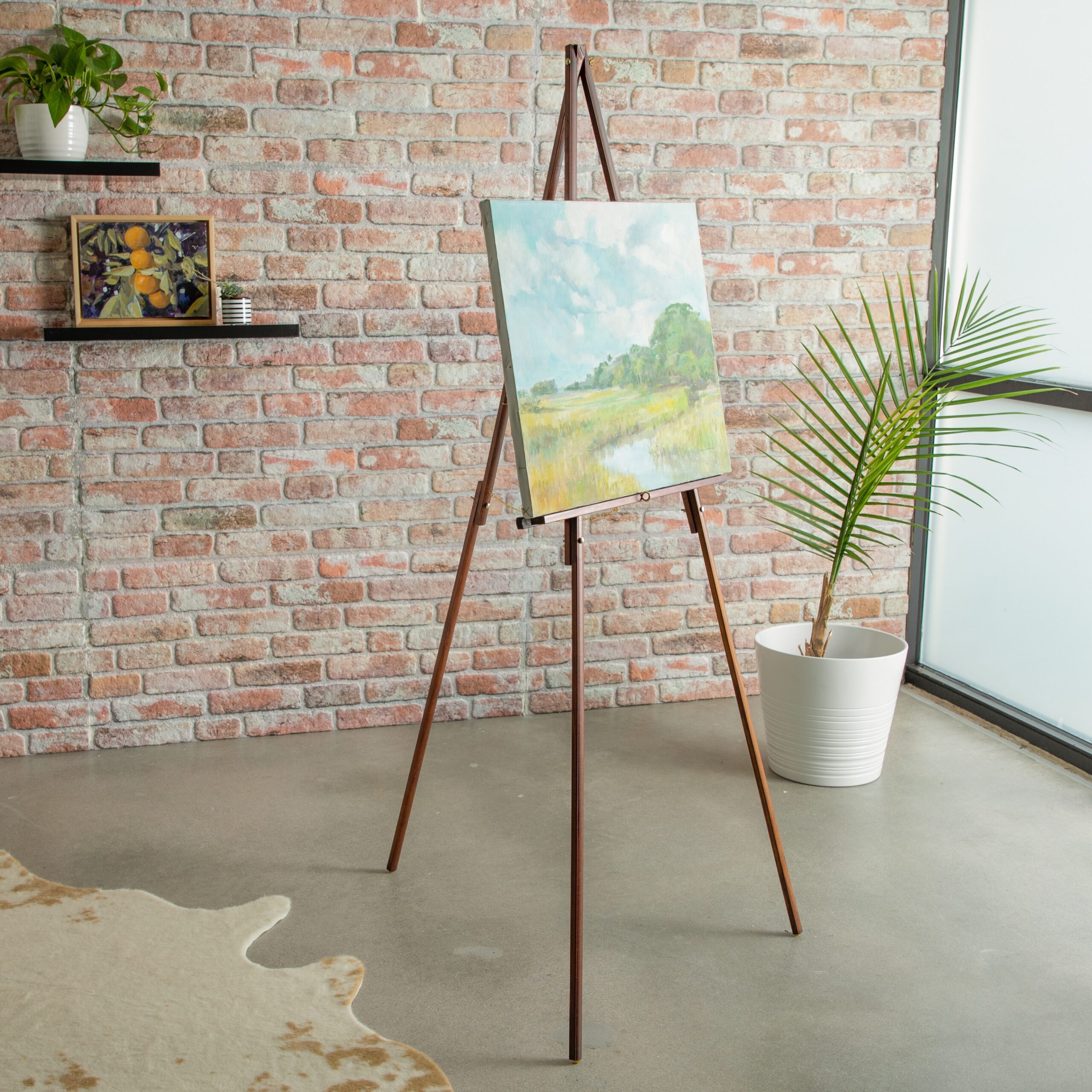 Artist-s Loft Vintage Brown Display Easel