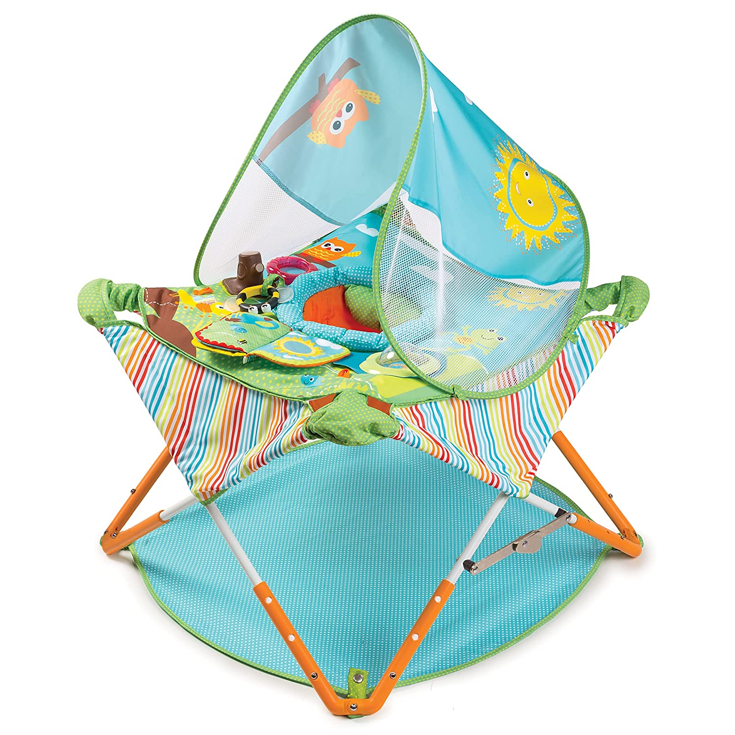 Summer-Pop ‘N Jump Portable Baby Activity Center - Lightweight Baby Jumper with Toys and Canopy for Indoor and Outdoor Use