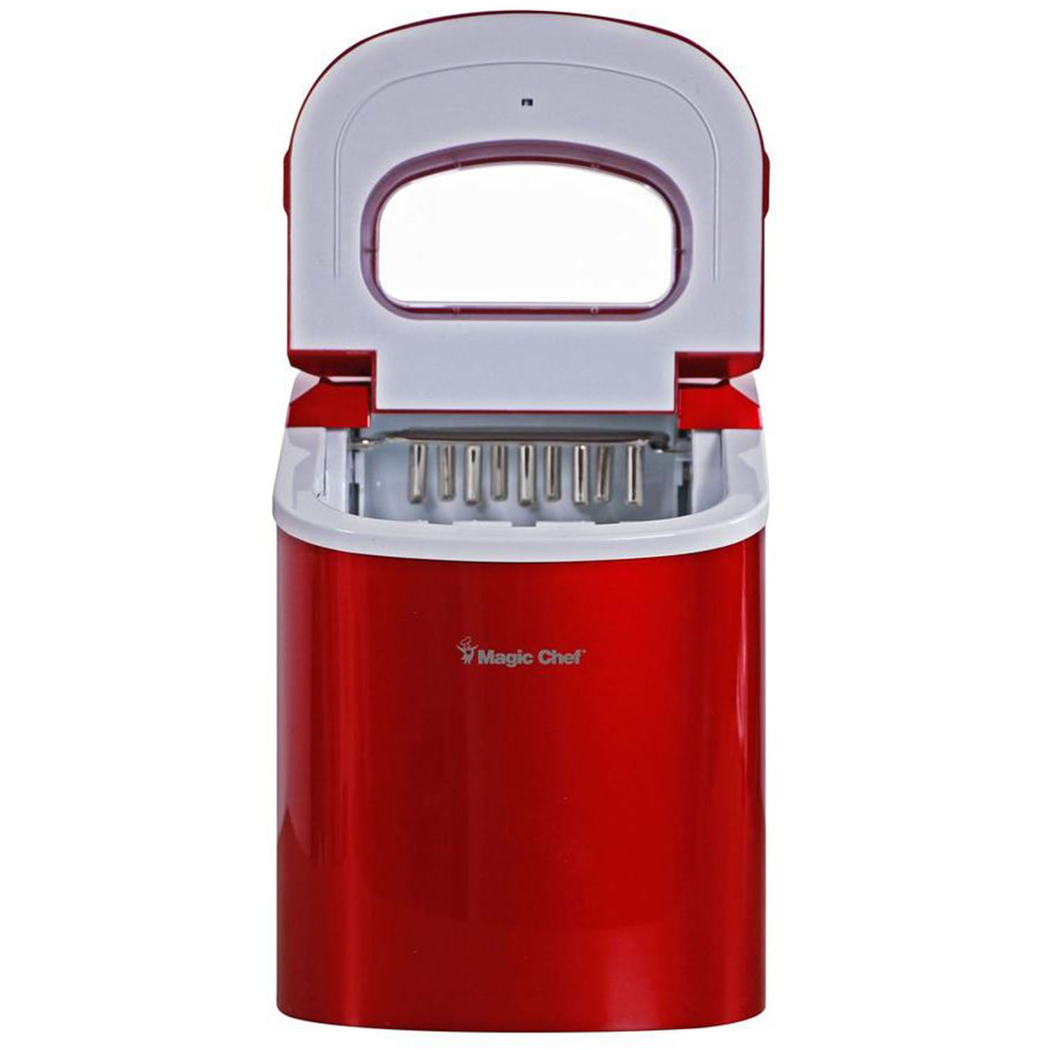 Magic Chef 27 lb. Capacity Portable Countertop Ice Maker. Red