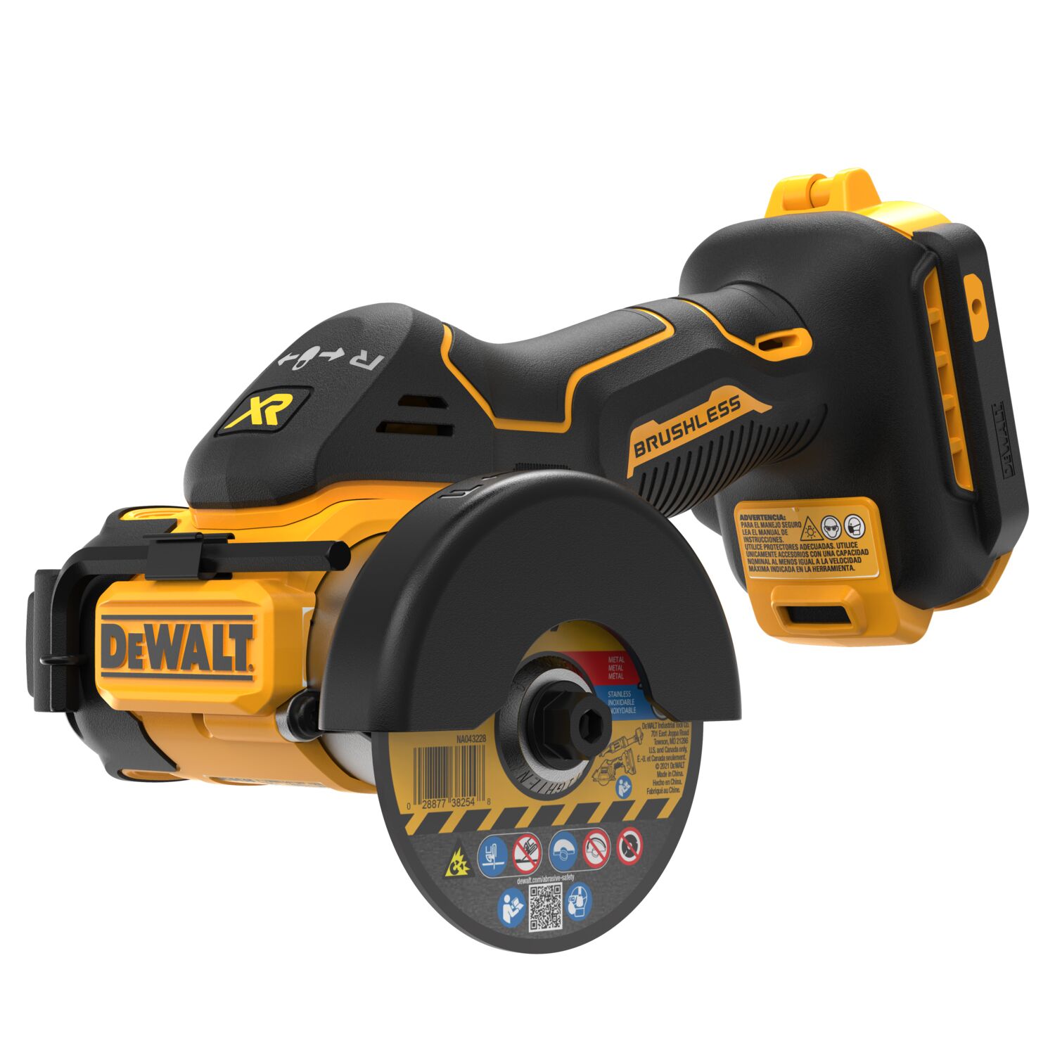 DEWALT DCS438B XR 3-in 20-volt Max Trigger Switch Brushless Cordless Angle Grinder