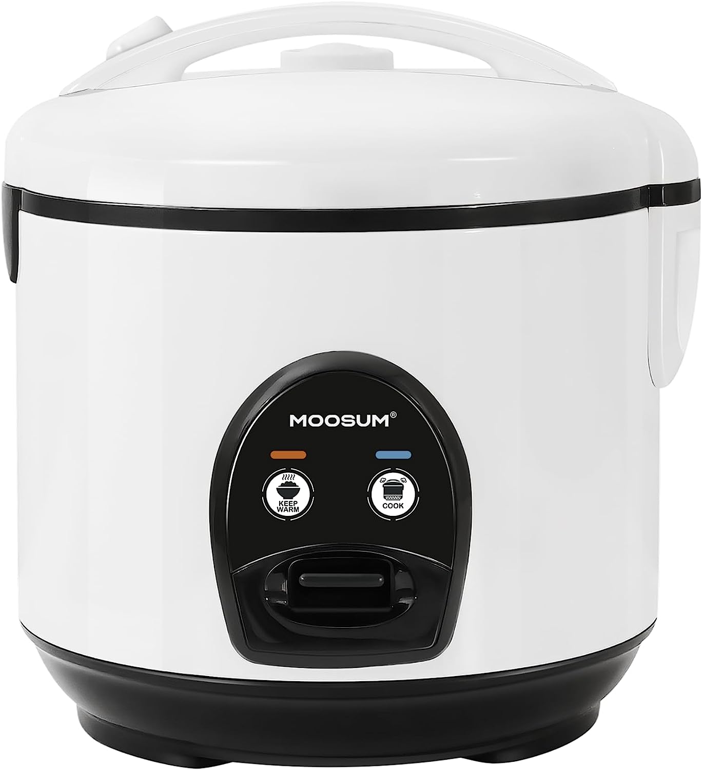 MOOSUM Electric Rice Cooker with One Touch for Asian Japanese Sushi Rice. 5-cup Uncooked/10-cup Cooked. Fast&Convenient Cooker with Ceramic Nonstick inner pot. Stainless Steel Housing and Auto Warmer
