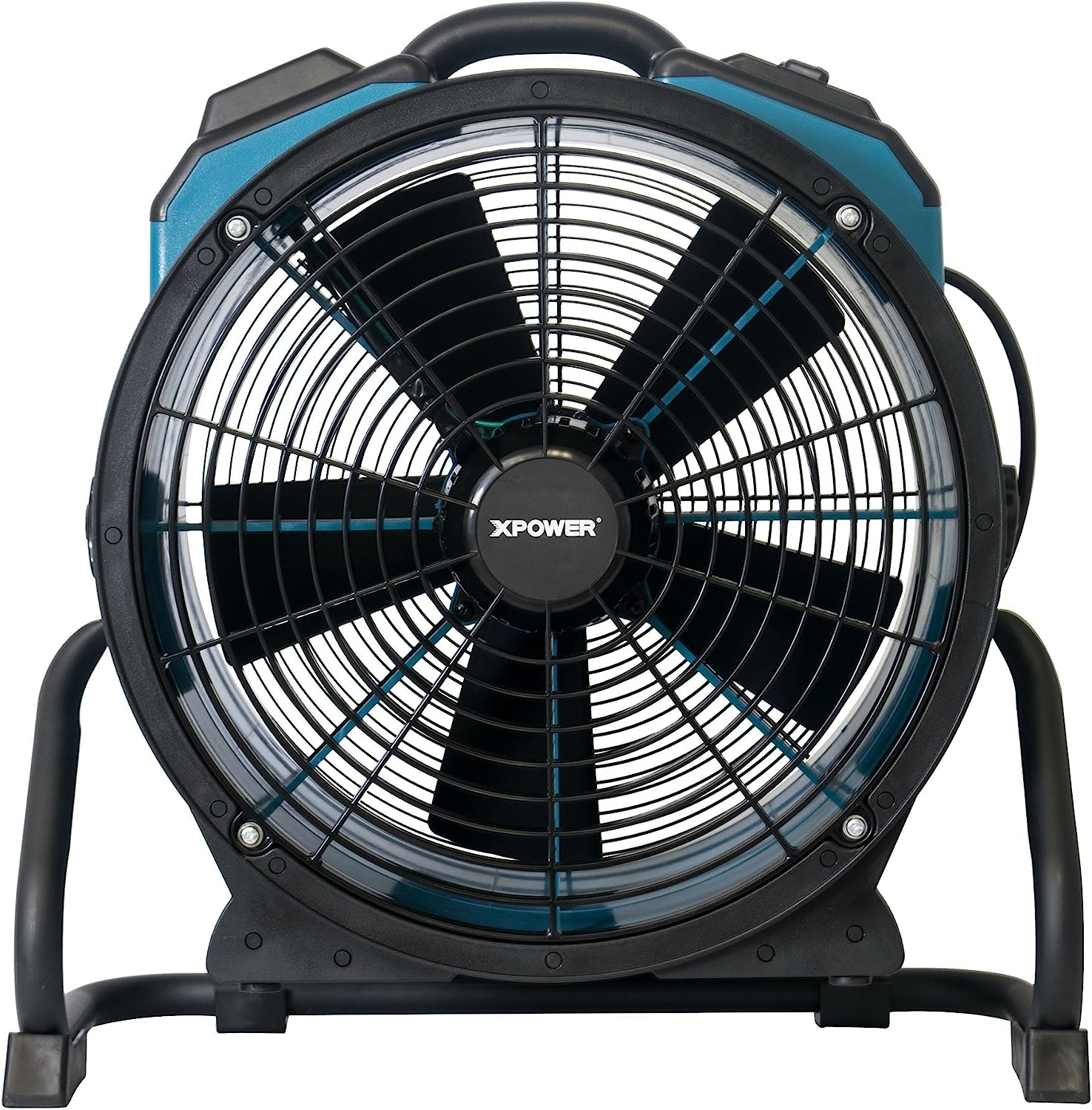XPOWER FC-420 Heavy Duty Industrial High Velocity Whole Room Air Mover Air Circulator Utility Shop Floor Fan. 5 Speeds. Timer. 18 inch. 3600 CFM