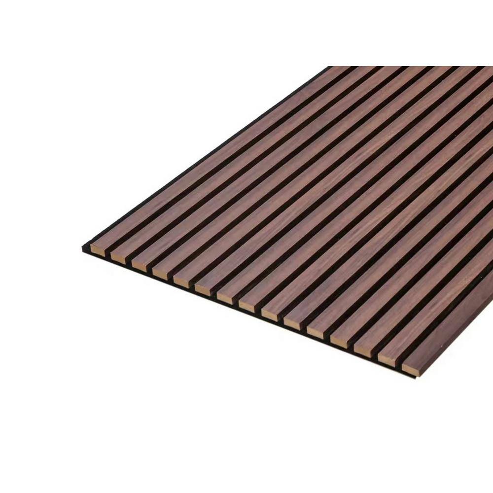 Ejoy Acoustic Vinyl Wall Cladding Siding Board in Dark Chestnut