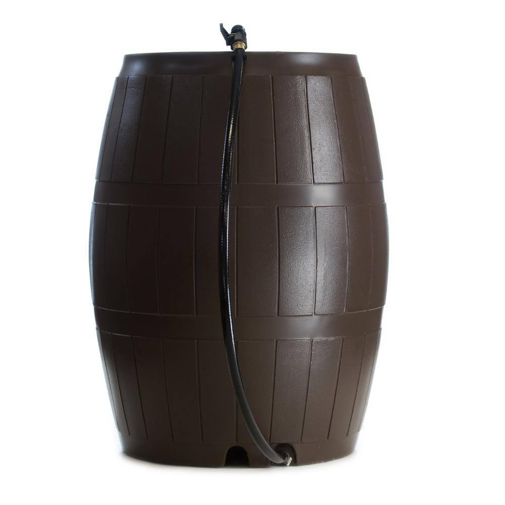 FCMP Outdoor RC4000-BRN Rain Catcher 50 Gal. Brown RC 4000 Rain Barrel