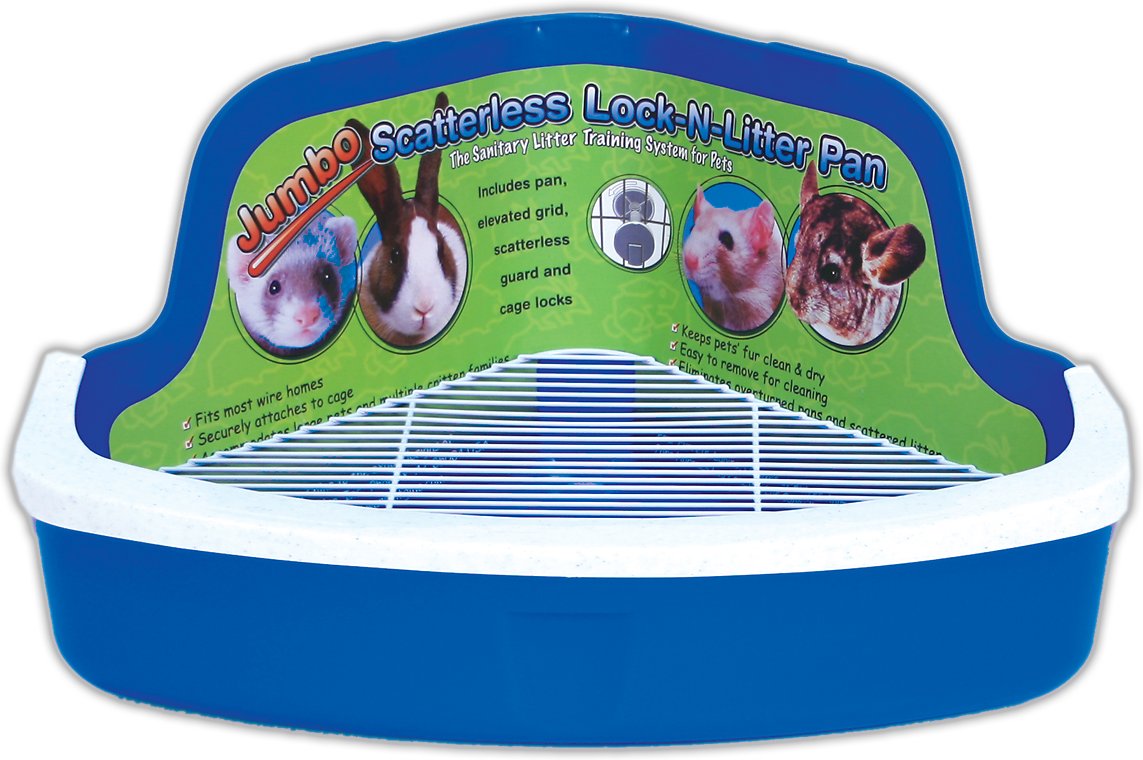Ware Scatterless Lock-N-Litter Small Animal Litter Pan. Size Jumbo
