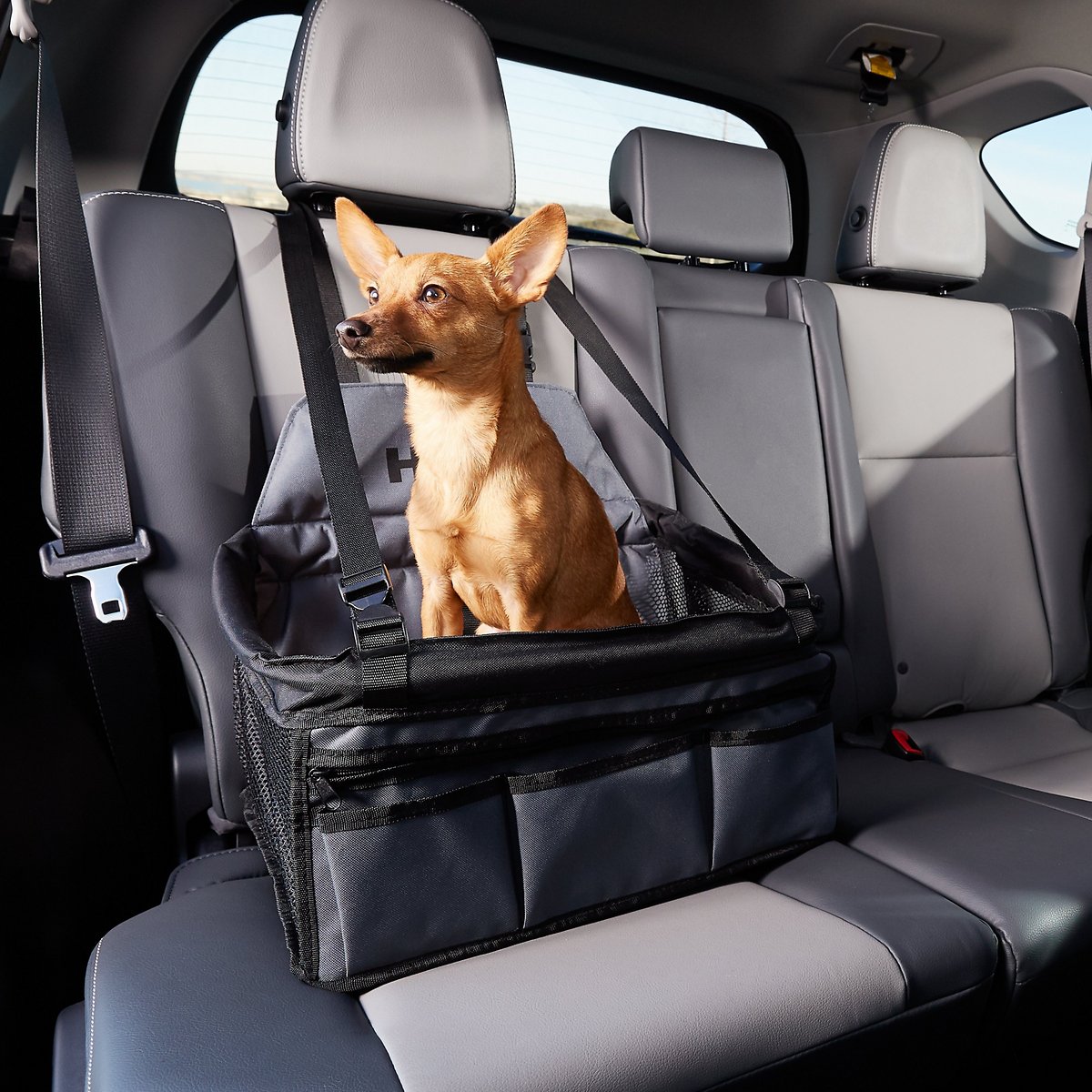 HDP Deluxe Lookout Dog. Cat & Small Animal Booster Car Seat - Black