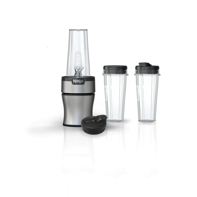 Ninja BN301 Nutri-Blender Plus Compact Personal Blender. 900-Peak-Watt Motor. Silver