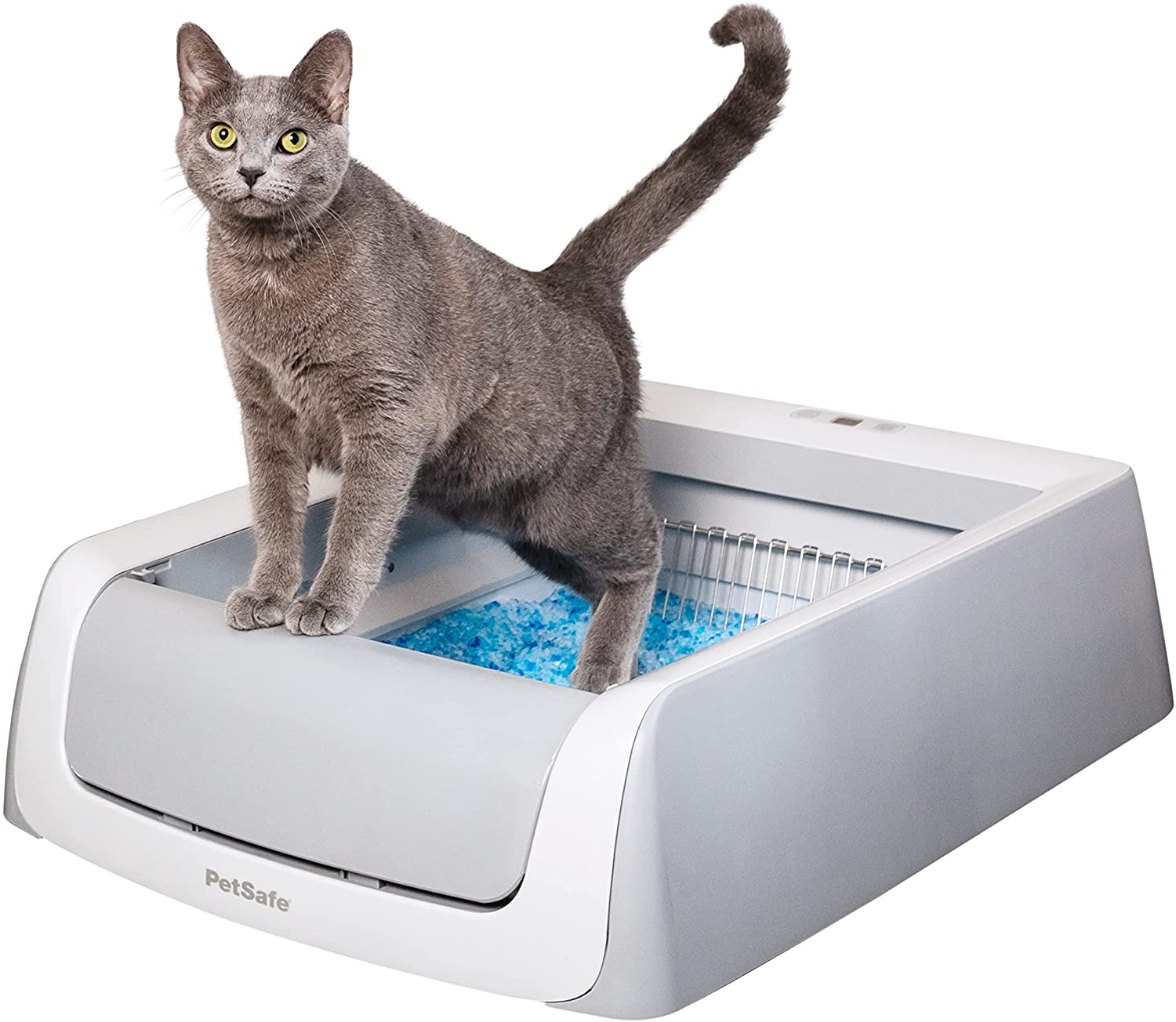 PetSafe ScoopFree Automatic Self Cleaning Cat Litter Box. Includes Disposable Trays with Crystal Litter
