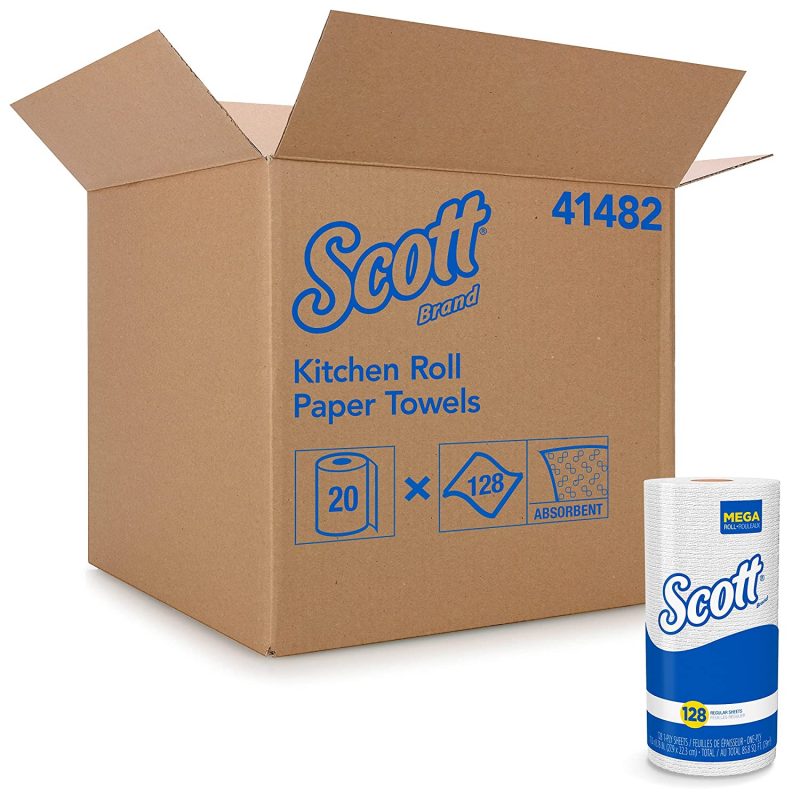 Scott Kitchen Paper Towels. Fast-Drying Absorbency Pockets. 20 Rolls