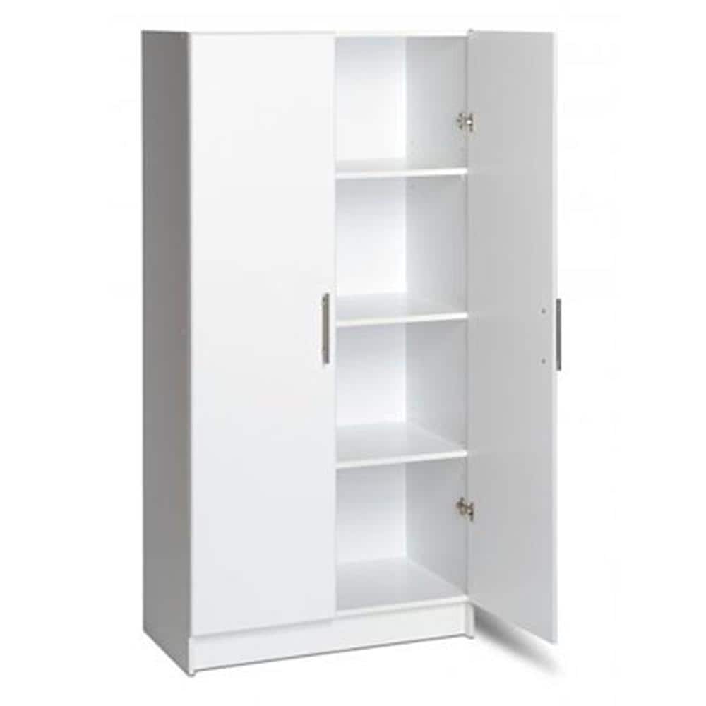 Prepac Elite 32-in W x 65-in H Wood Composite White Freestanding Utility Storage Cabinet