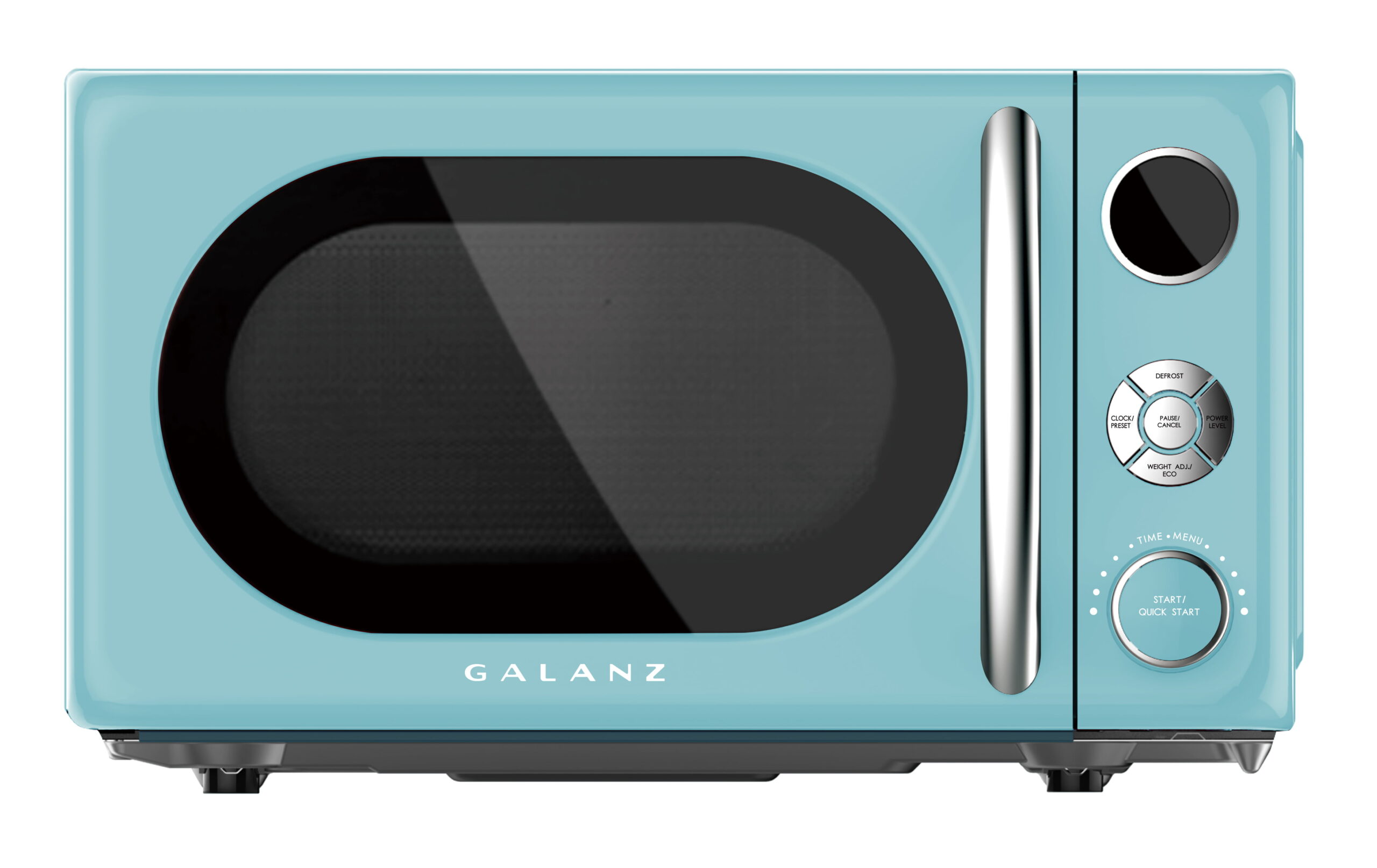 Galanz 0.7 cu. ft. Retro Countertop Microwave Oven. 700 Watts. Blue