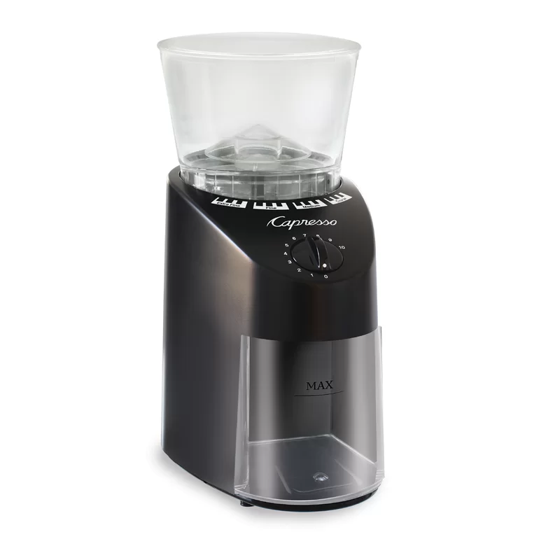 Capresso Infinity Conical Burr Grinder. Black 8.8 oz