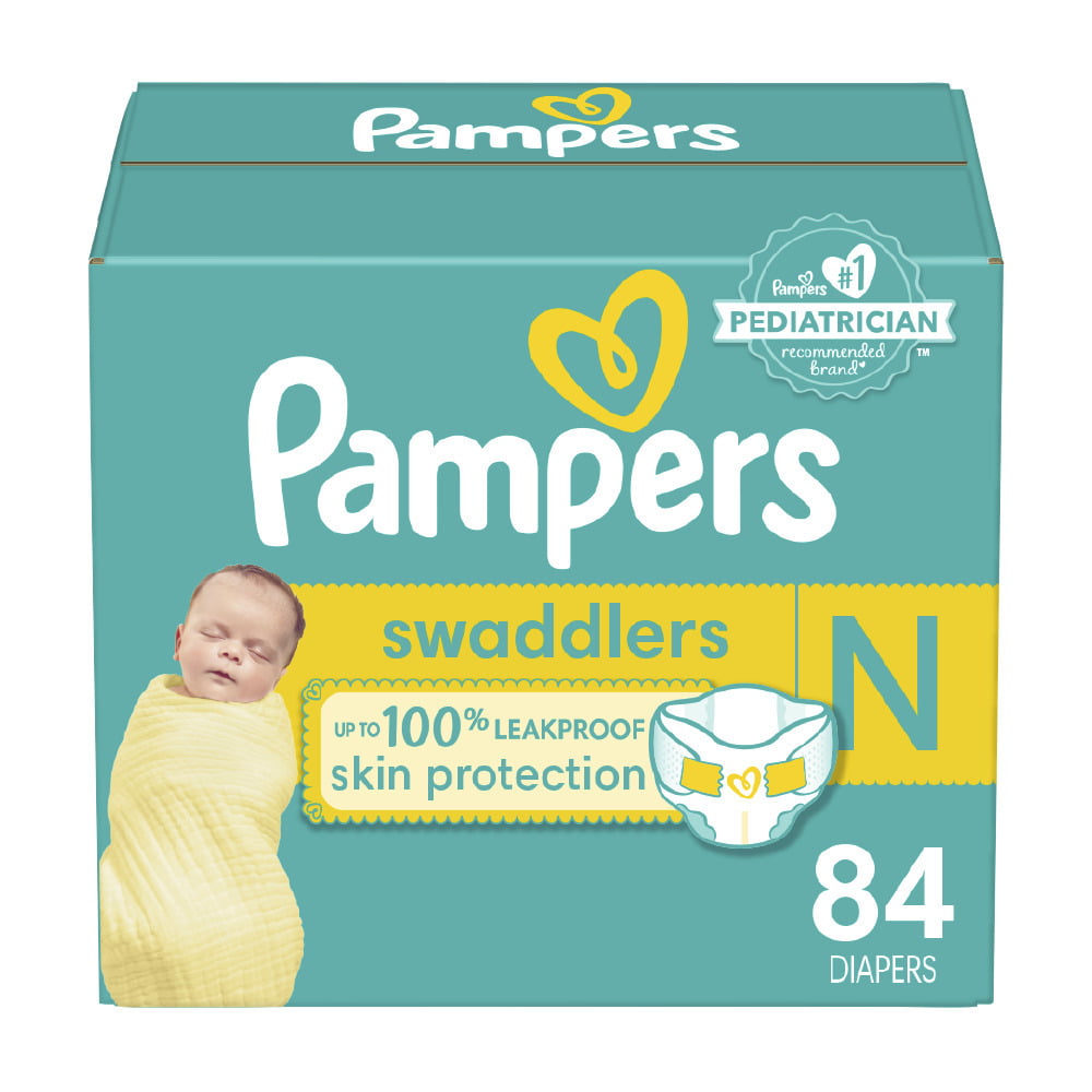 Pampers Swaddlers Newborn Diapers Size 0 84 Count