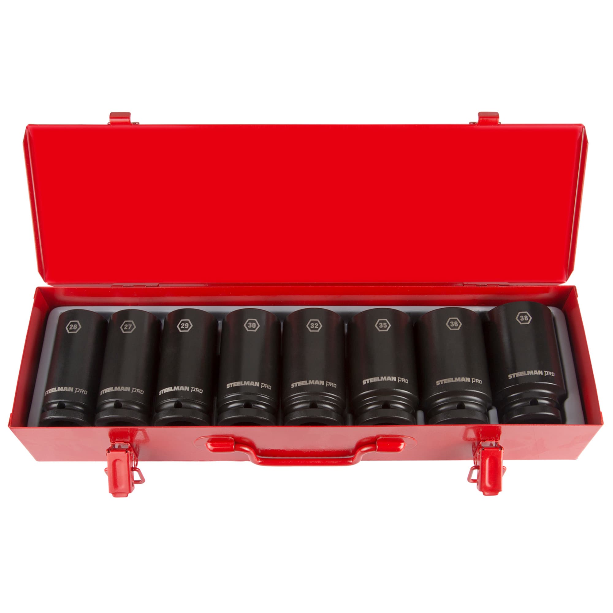 STEELMAN 8-Piece Metric 3/4-in Drive Set 6-point Impact Socket Set