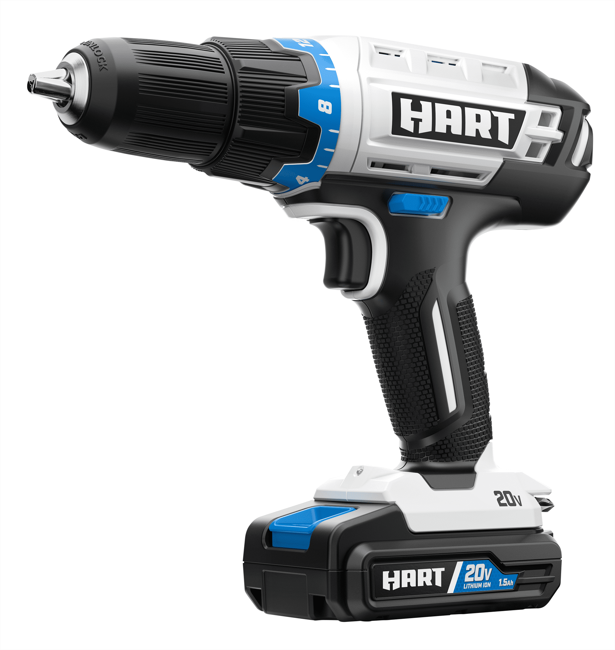 HART 20-Volt Cordless 5-Tool Combo Kit (2) 1.5Ah Lithium-Ion Batteries and 16-inch Storage Bag