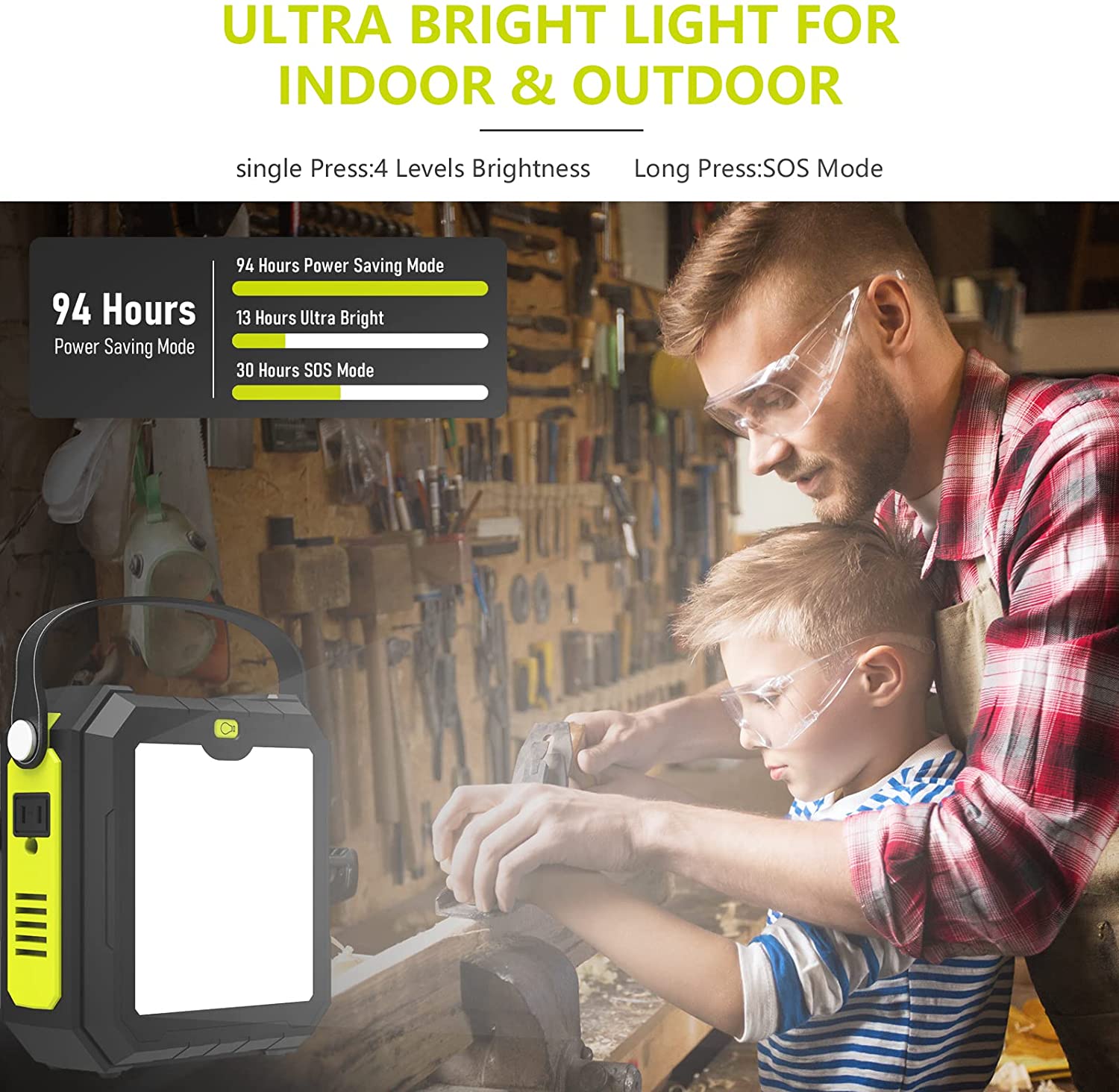 MARBERO Portable Power Station. 83Wh Solar Generator 22500mAh (Green)