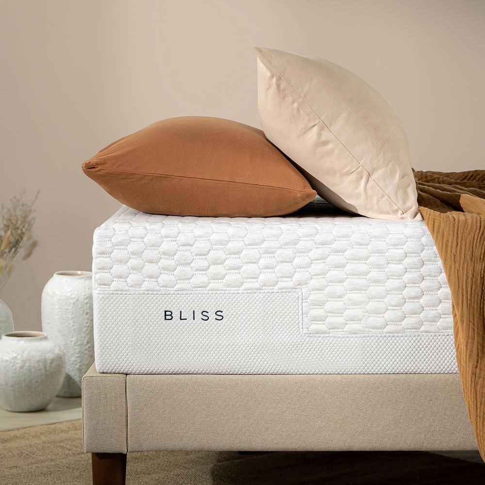 Zinus  Bliss 12 Inch Medium Smooth Top Queen Memory Foam Mattress. Made in USA