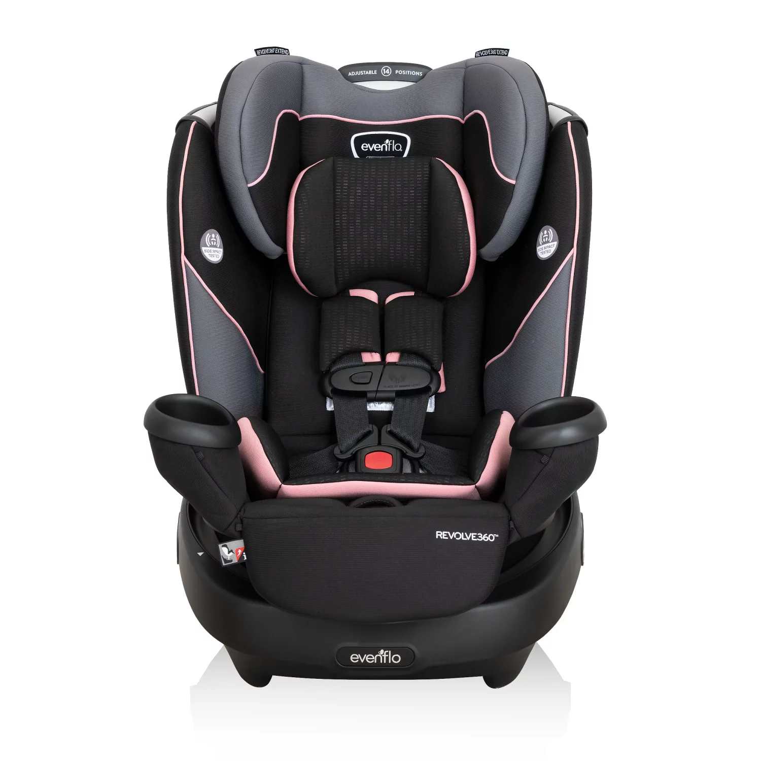 Evenflo Revolve360 Rotational All-In-One Convertible Car Seat (Ainsley Pink)