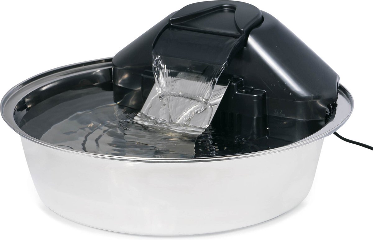 PetSafe Drinkwell Zen Stainless Steel Dog & Cat Fountain. 128-oz