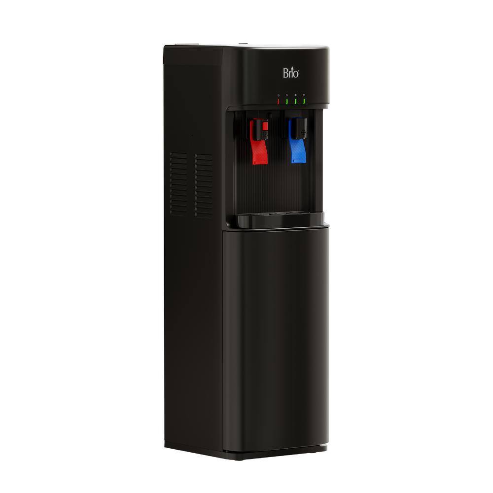 Brio CLPOU320BUVF4 300 Series 4-Stage UF Ultrafiltration Self Cleaning UV Bottleless POU Water Cooler Water Dispenser in Black