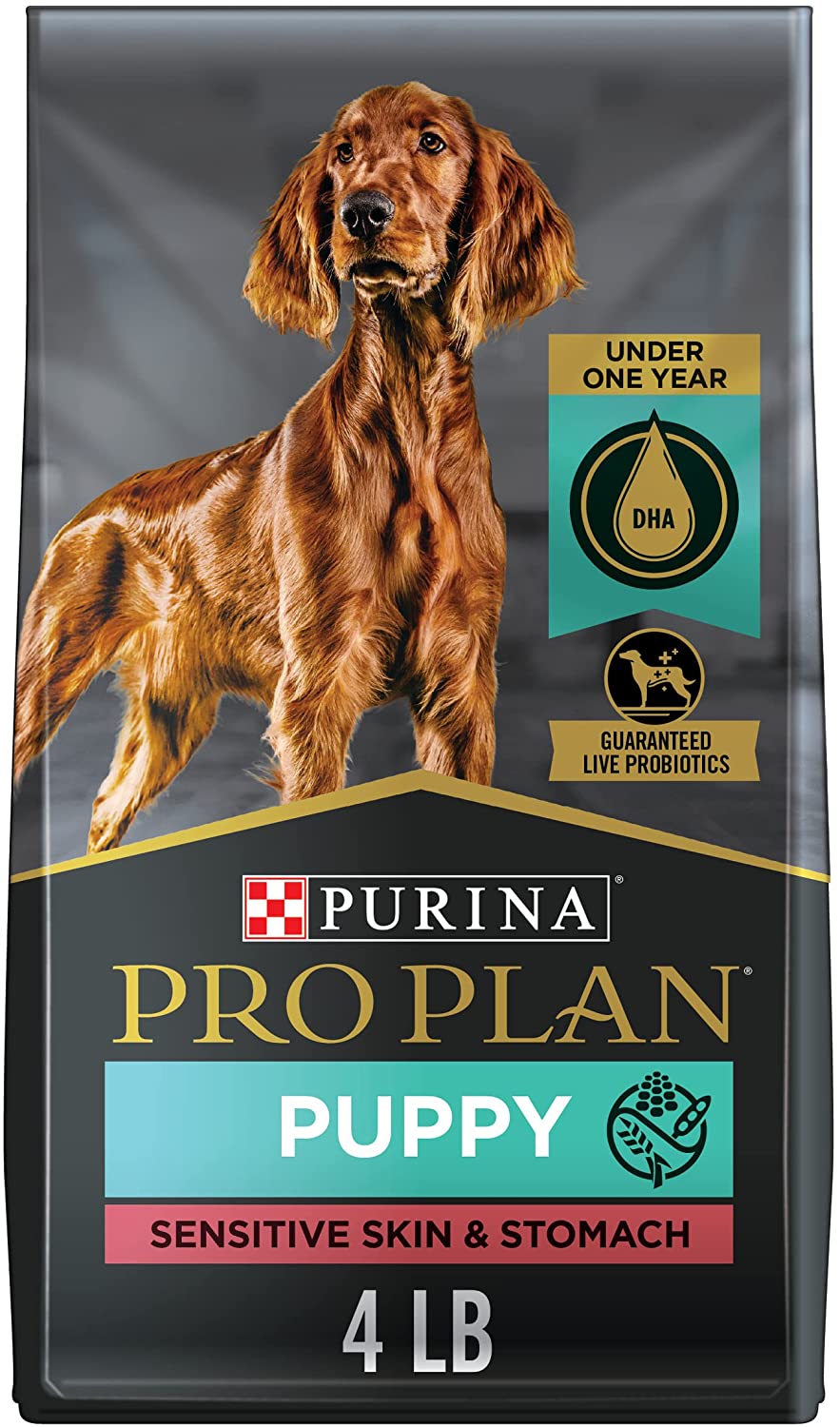 Purina Pro Plan Sensitive Skin & Sensitive Stomach Puppy Dry Dog Food 4 lb. Bag