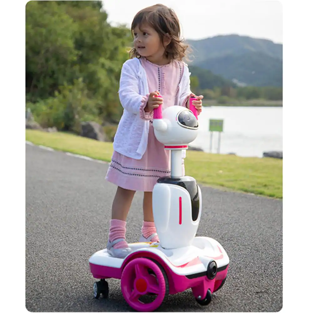 TOBBI 6-Volt Kids Ride On Car Electric Robot Buggy Toy Vehicle with Remote Control. Pink (TH17F0754-T01)