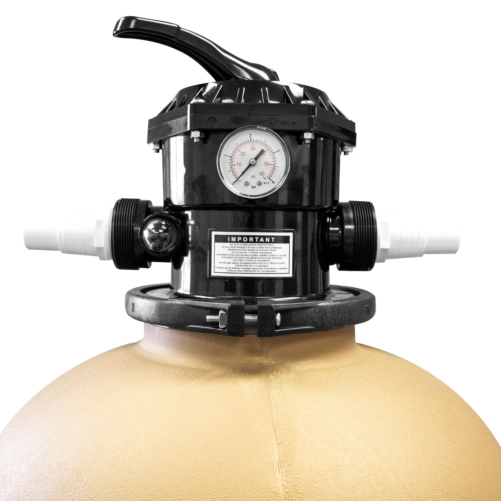 International Leisure Products 71915SL 19 in. Swimline Sand Filter Combo for Above Ground Pools. Gray