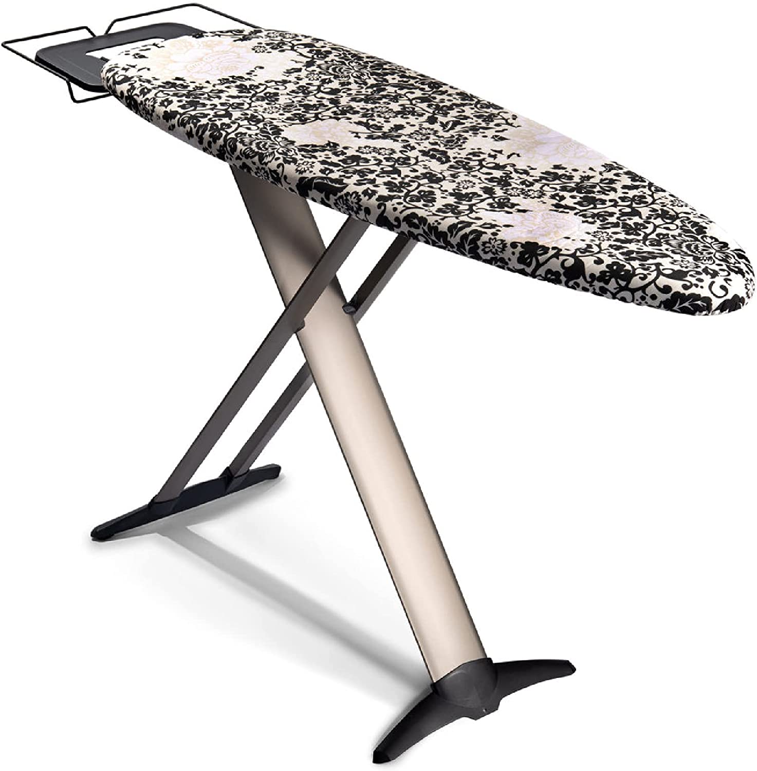 Bartnelli Pro Luxury Ironing Board - Extra Wide 51×19 Steam Iron Rest. Adjustable Height. T-Leg Foldable. European Made