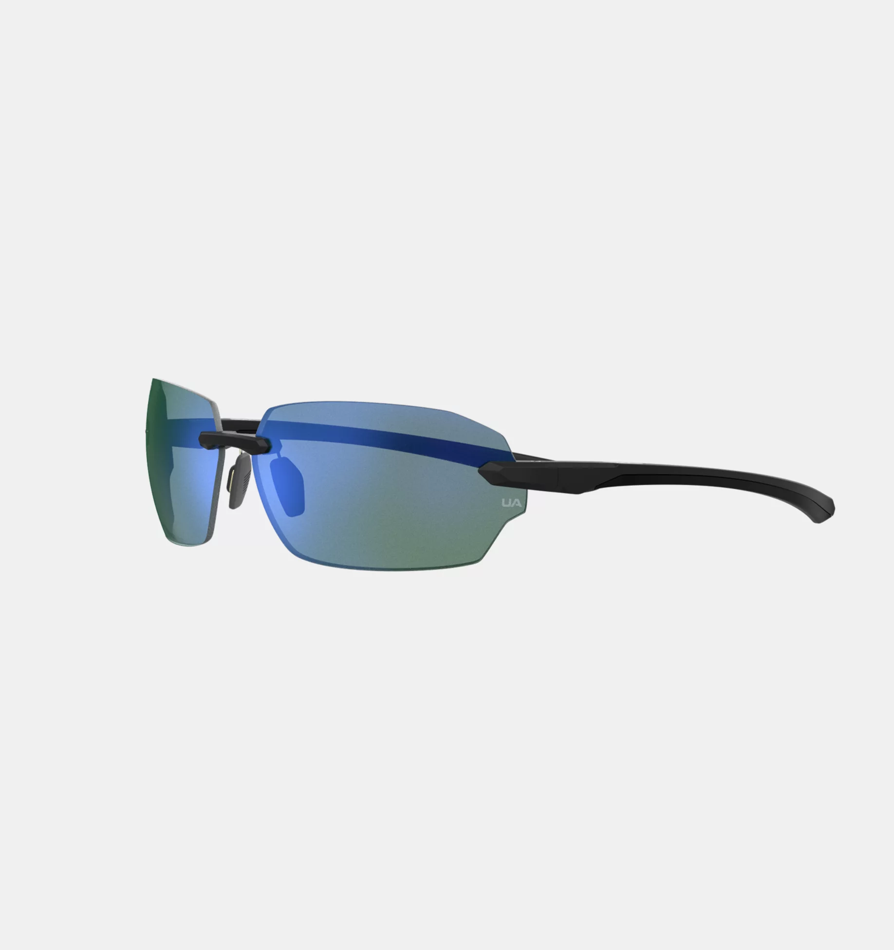 UnderArmour Unisex UA Fire 2 TUNED™ Golf Sunglasses - Matte Black / Blue Green Tuned Golf - Size M/L