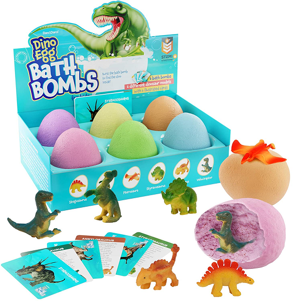 Bath Bombs for Kids - Kids Bath Bomb with Surprise Inside - Dinosaur Toys Gift