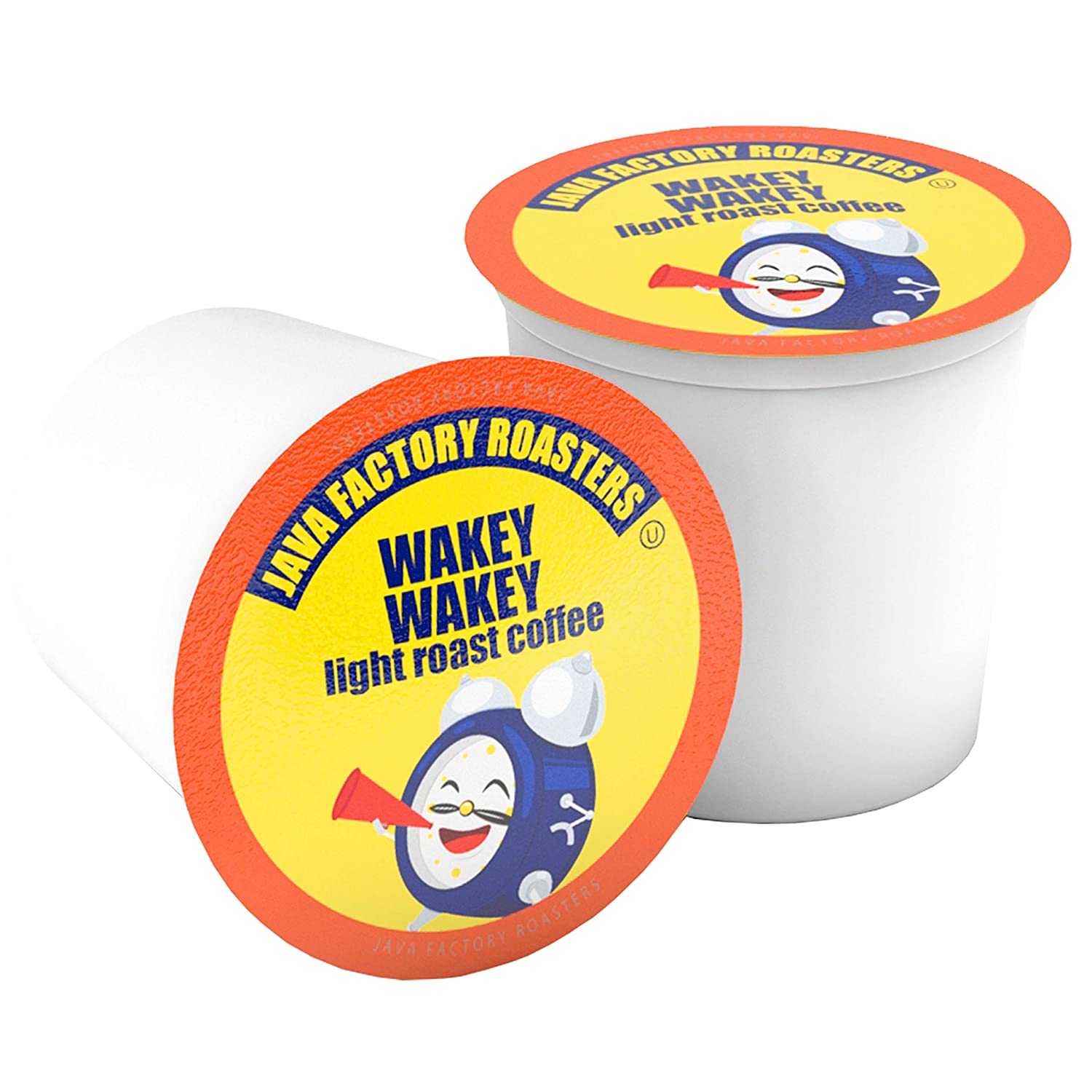 Java Factory Coffee Pods Light Roast Coffee Compatible with K Cup Brewers Including 2.0. Wakey Wakey. 80 Count