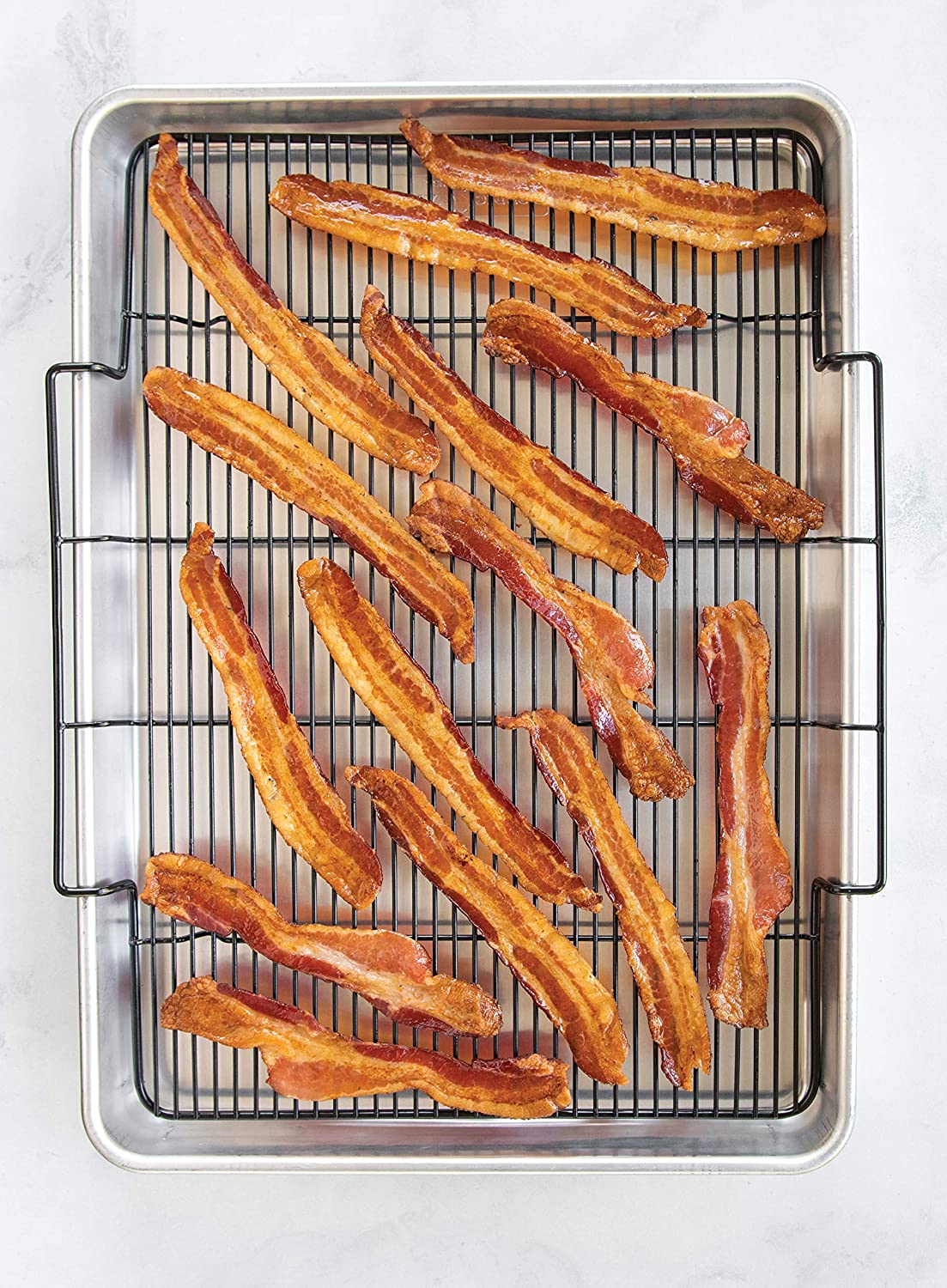 Nordic Ware Extra Large Oven Crisping Baking Tray. with Rack. 21 (l) x 15 (w) x 2 (h) inches