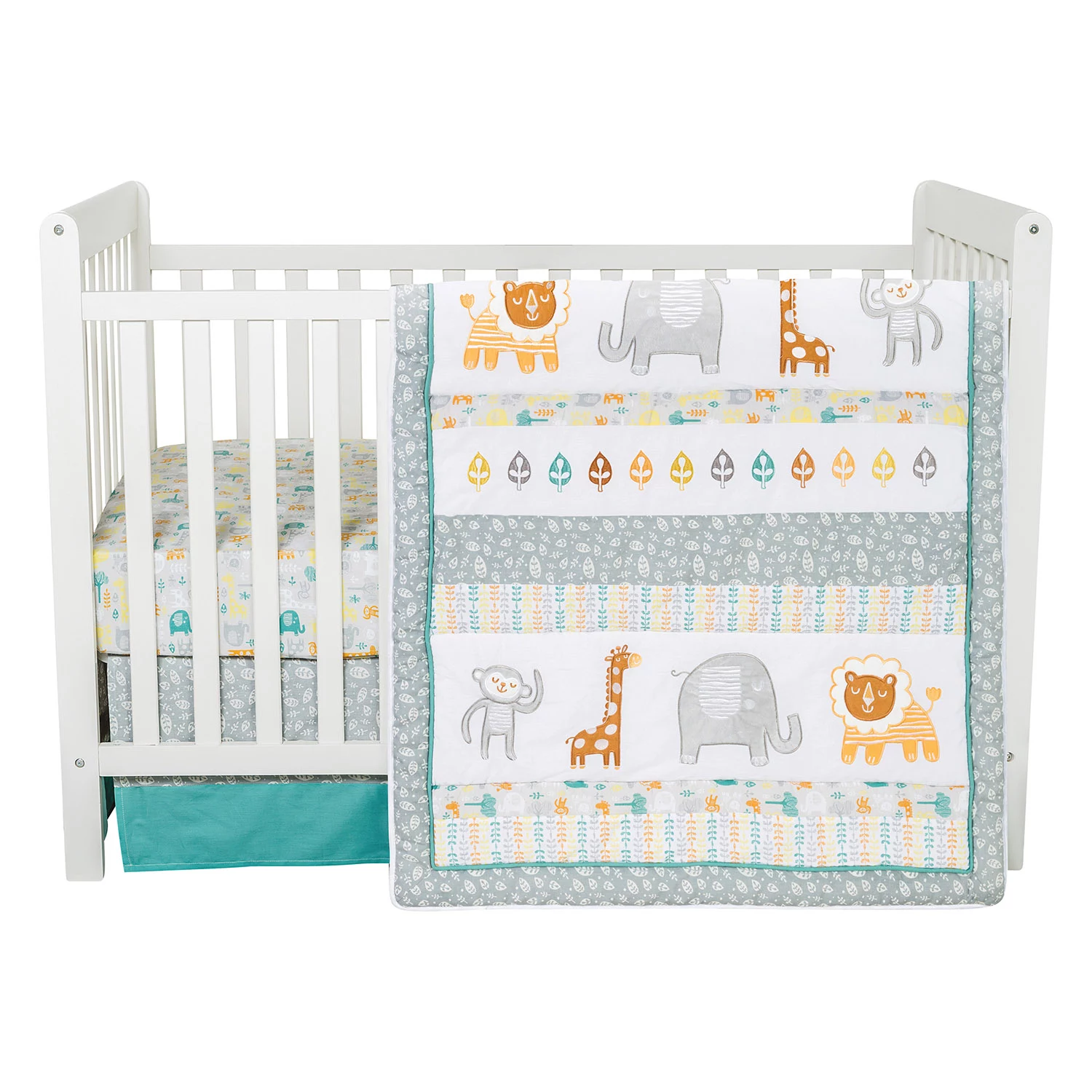 Trend Lab 6-Piece Crib Bedding Set. Lullaby Jungle