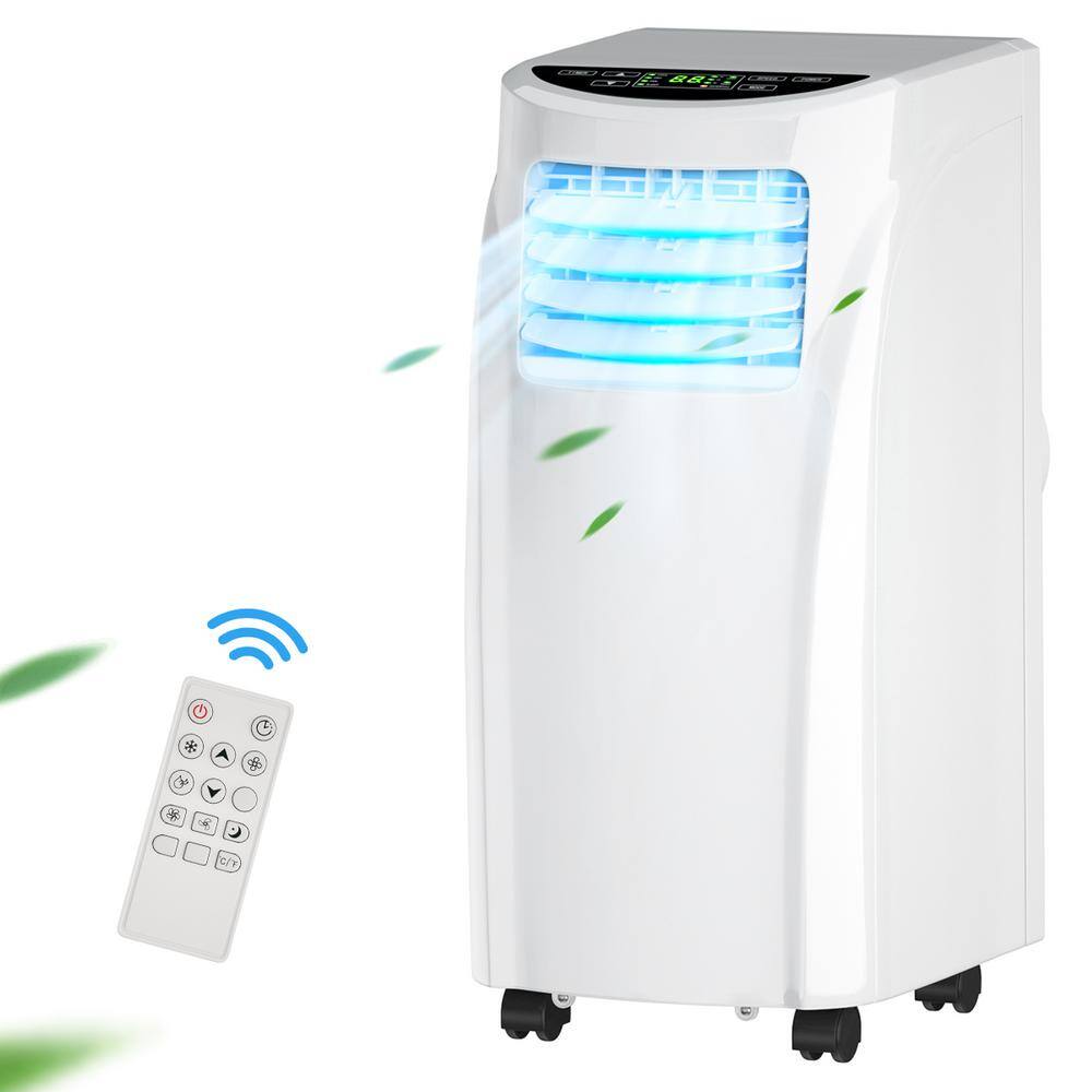Costway EP24619US 8.000 BTU Portable Air Conditioner with Dehumidifier in White
