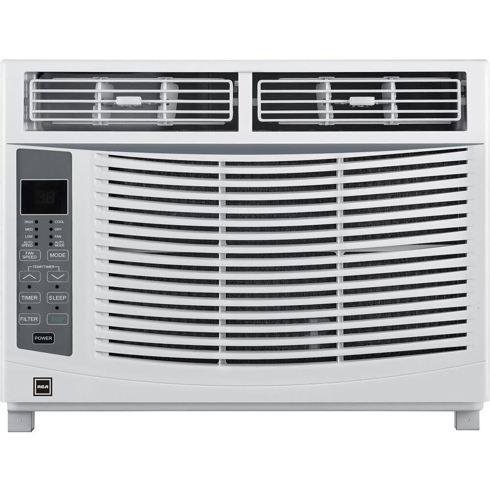 RCA 6.000 BTU 115V Window Air Conditioner with Remote Control | Digital Display. Electronic Controls | 24H-Timer | Cooling for Living Room. Bedroom. Small/Medium Areas up to 250 Sq.Ft | RACE6011