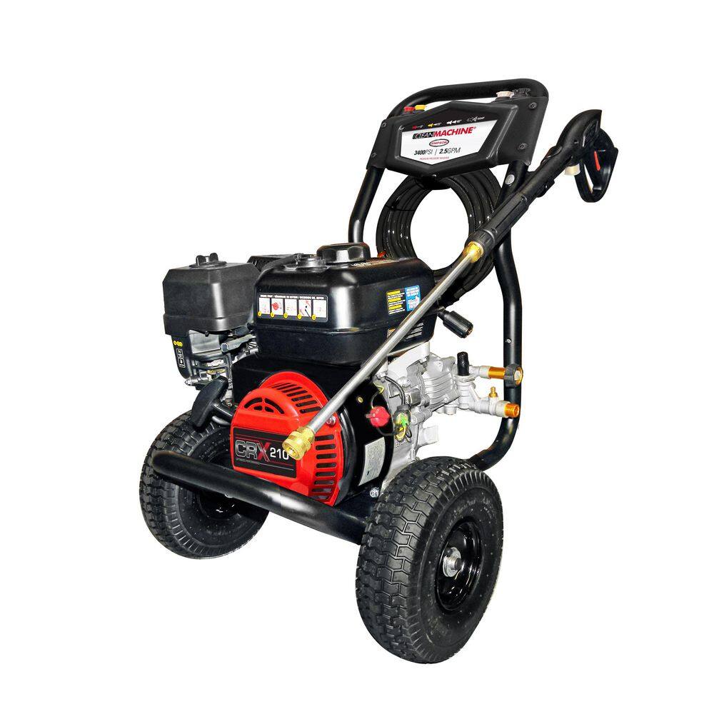 SIMPSON CM61083 Clean Machine 3400 PSI 2.5 GPM Gas Cold Water Pressure Washer with CRX 210 Engine