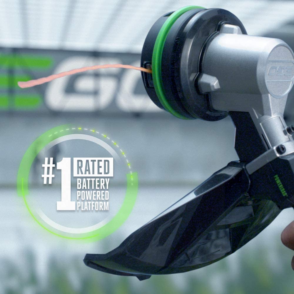 EGO Power+ ST1520 15-Inch 56-Volt Cordless String Trimmer with POWERLOAD and Carbon Fiber Straight Shaft - Battery and Charger Not Included. Black