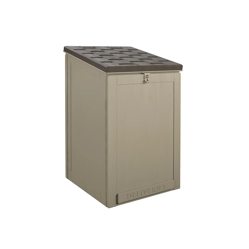 Cosco 88333BTN1E Outdoor LIving BoxGuard®. Large Lockable Package Delivery and Storage Box. 6.3 cubic feet. Tan