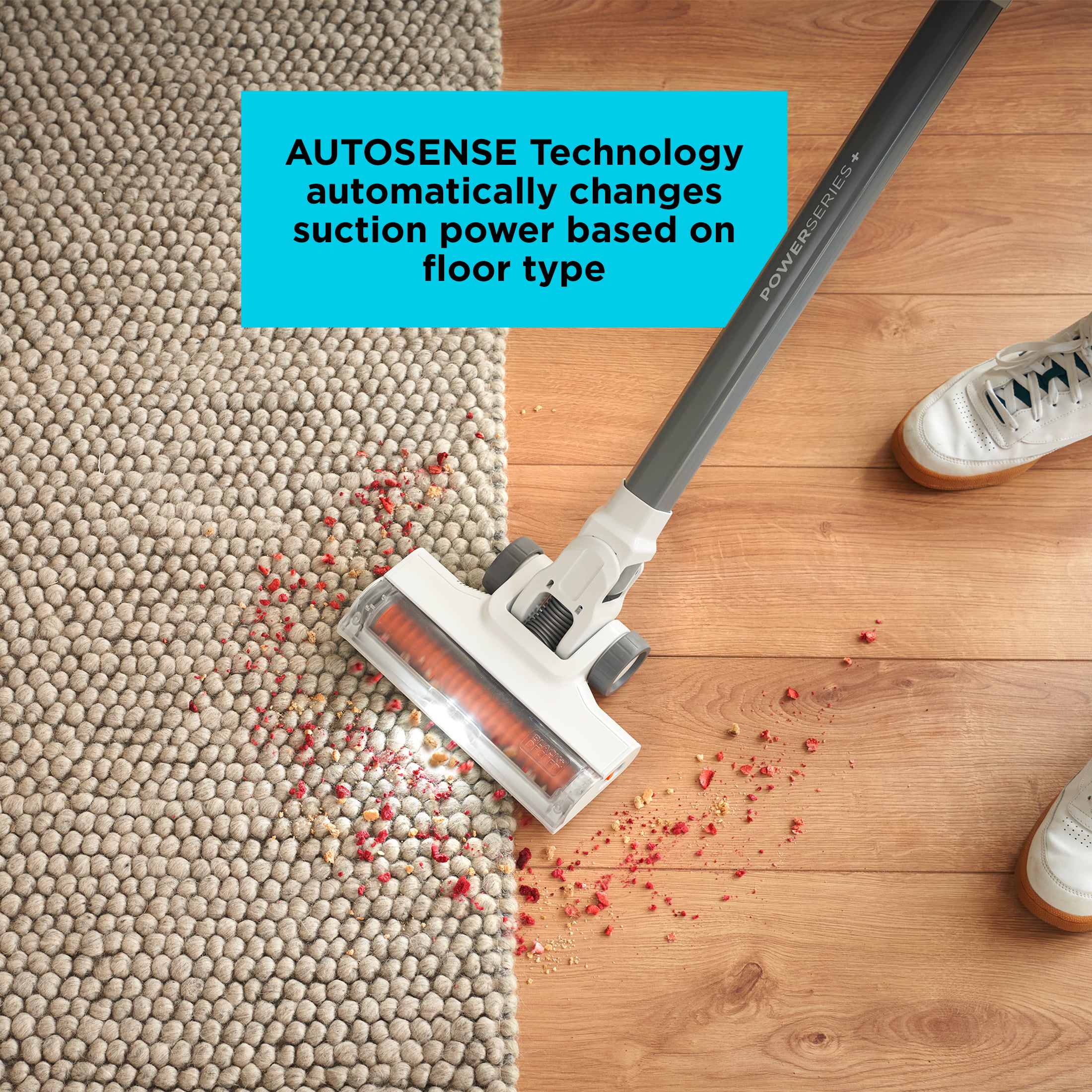 BLACK+DECKER Power Series + Cordless Stick Vacuum