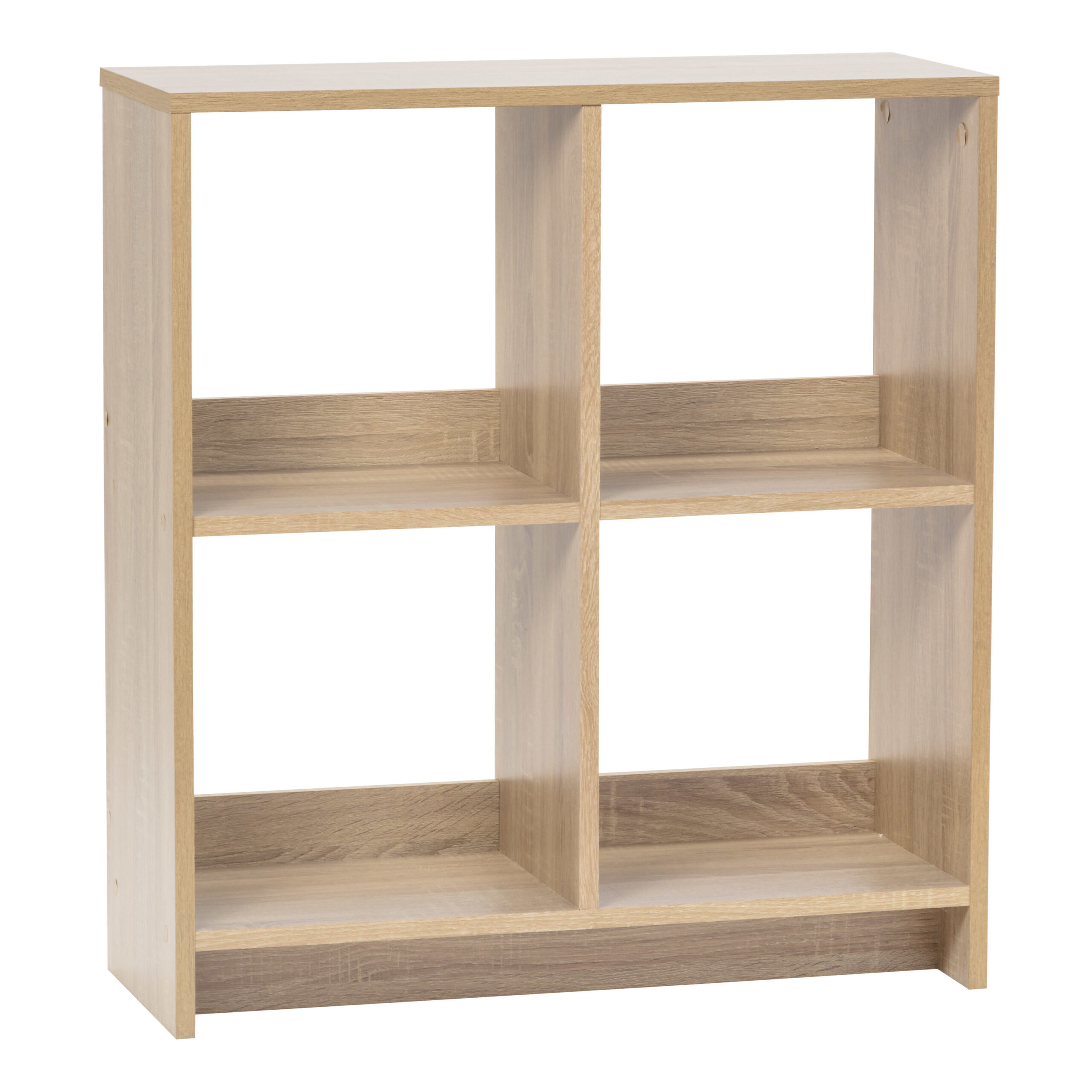 IRIS 29.84-in H x 10.43-in W x 12.5-in D Light Brown Composite Wood 4 Cube Organizer