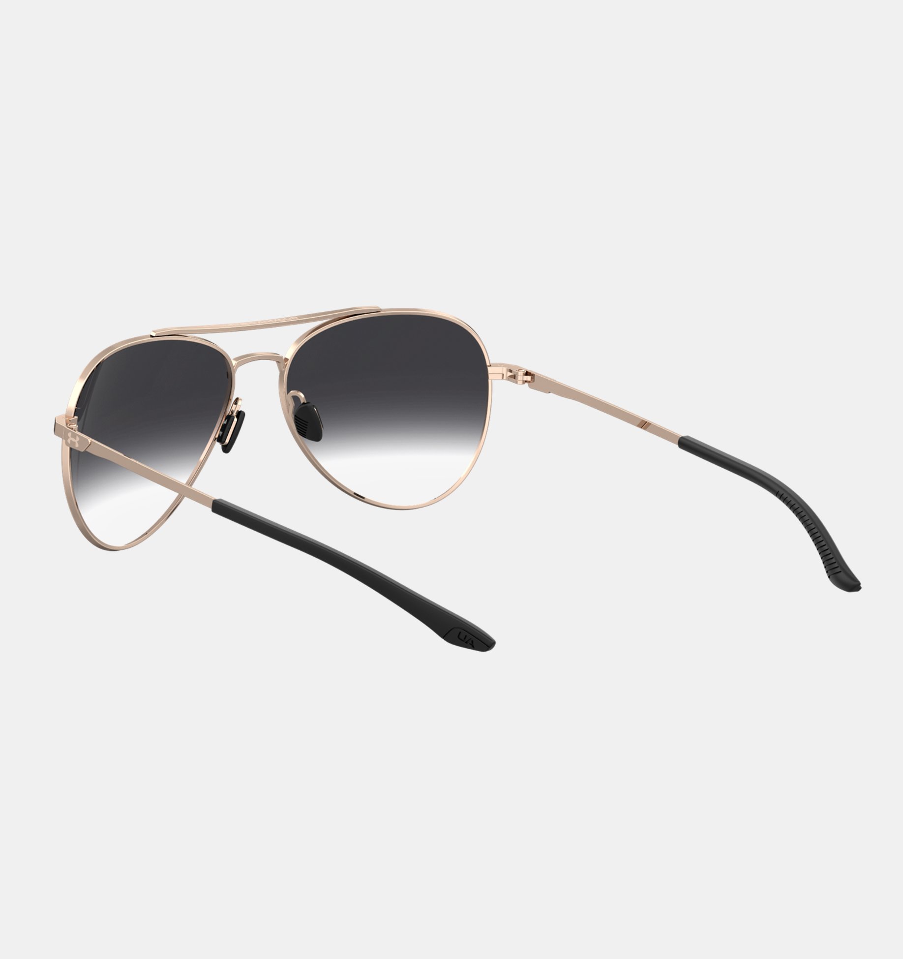 UnderArmour Unisex UA Instinct Sunglasses - Metallic Rose Gold / Gray Gradient - Size SM/MD