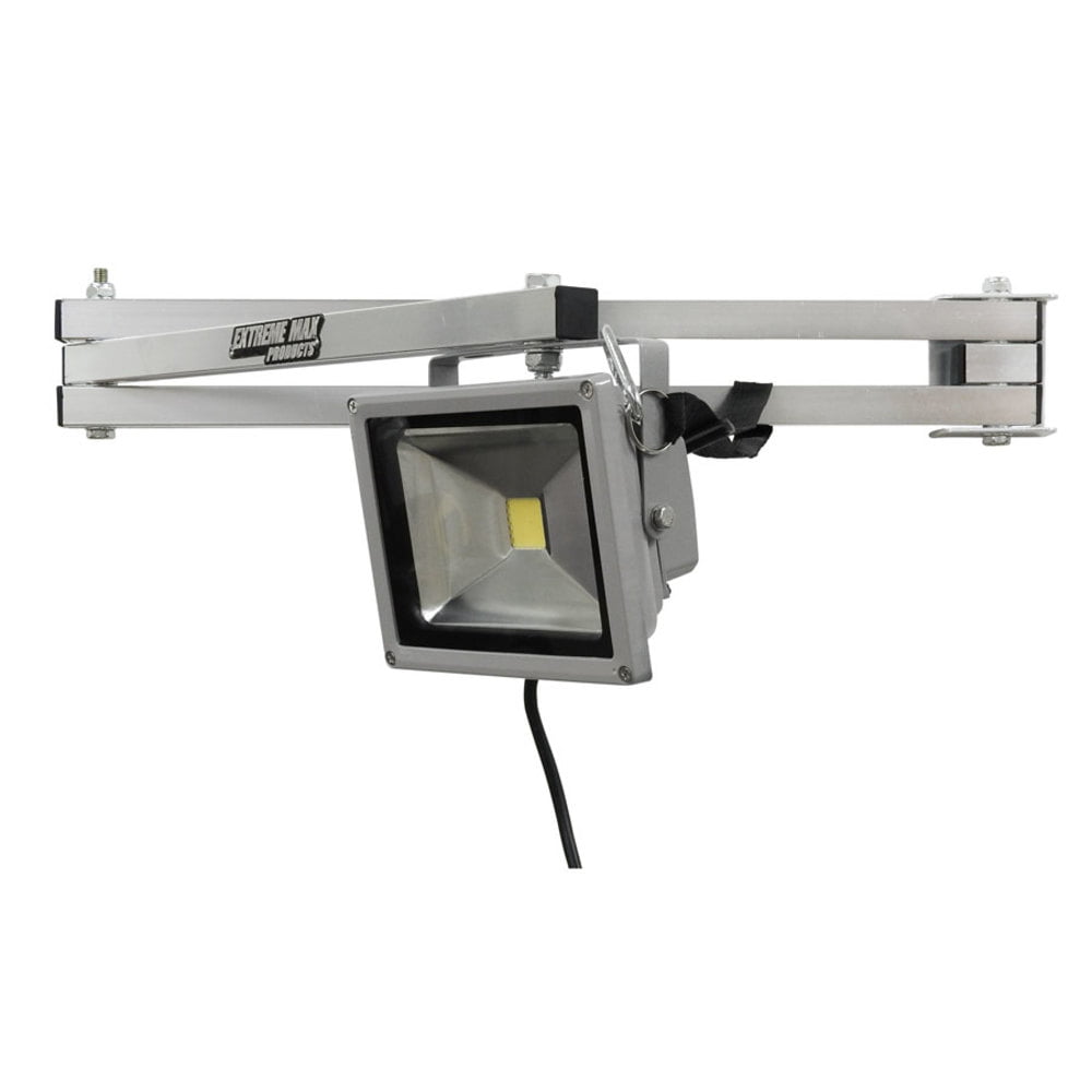 Extreme Max 5001.6065 Adjustable Aluminum Swing Arm LED Industrial Work Light for Warehouse Race Trailer Shop Garage Workbench
