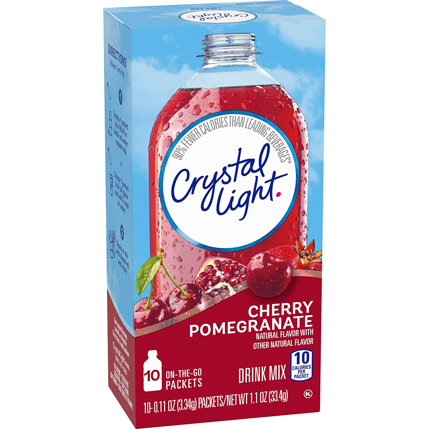 Crystal Light Sugar-Free Cherry Pomegranate On-The-Go Powdered Drink Mix 120 Count