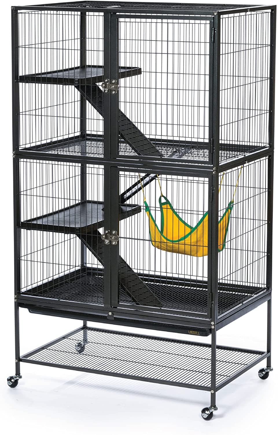 Prevue Hendryx Black Feisty Ferret Cage. Black Hammertone