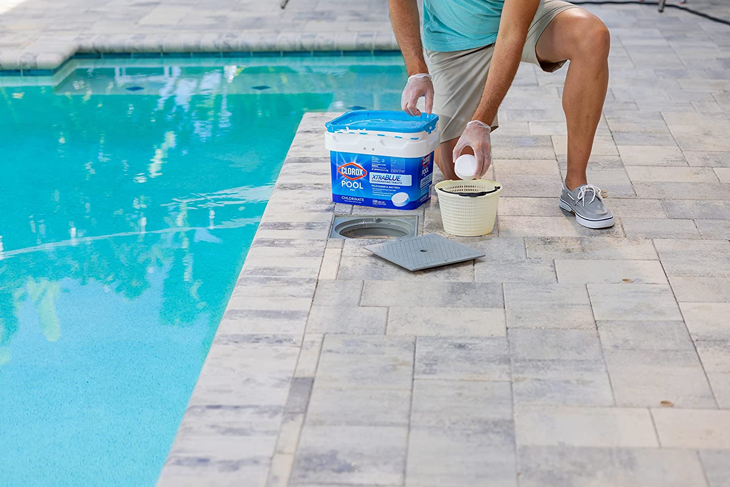 Clorox Pool&Spa XtraBlue 3″ Long Lasting Chlorinating Tablets 25 lb