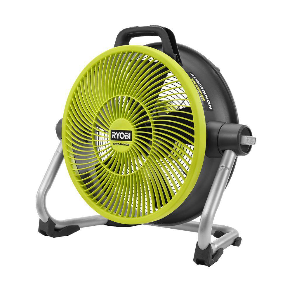 RYOBI PCL813B ONE+ 18V Cordless Hybrid WHISPER SERIES 14 in. Air Cannon Fan (Tool Only)
