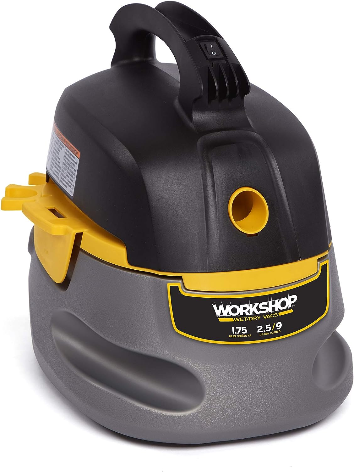 WORKSHOP Wet/Dry Vacs Vacuum WS0255VA Compact. Portable Wet/Dry Vacuum Cleaner. 2.5-Gallon Small Shop Vacuum Cleaner. 1.75 Peak HP Portable Vacuum